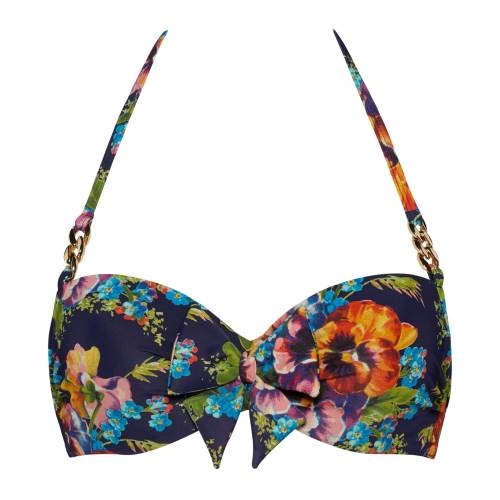 Marlies Dekkers Swimwear Jardin des Fleurs navy/print padded bikini bra Marlies Dekkers Swimwear Jardin des Fleurs navy/print padded bikini bra