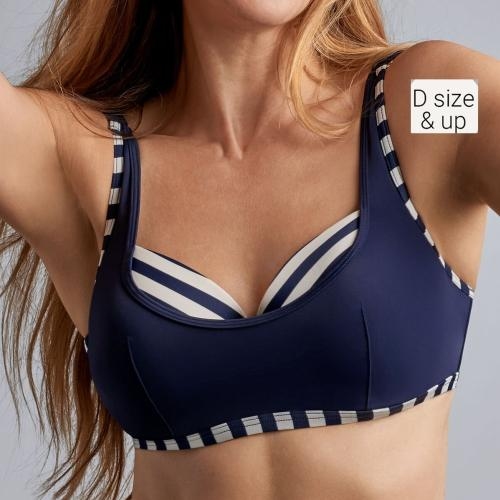 Marlies Dekkers Swimwear Mariniere navy blue/ivory padded bikini bra Marlies Dekkers Swimwear Mariniere navy blue/ivory padded bikini bra