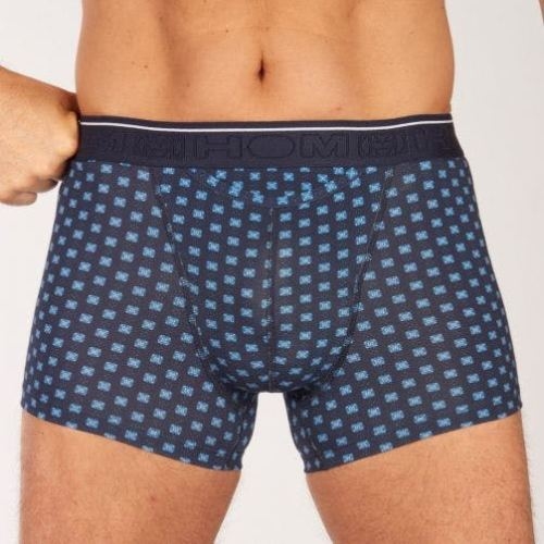 HOM Dominique navy/print boxer short HOM Dominique navy/print boxer short