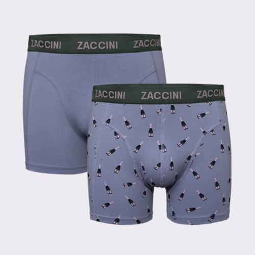 Zaccini Champagne blue/print boxershort