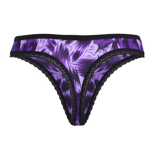 Gianvaglia Annimal purple/print thong Gianvaglia Annimal purple/print thong