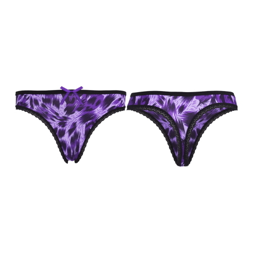 Gianvaglia Annimal purple/print thong Gianvaglia Annimal purple/print thong