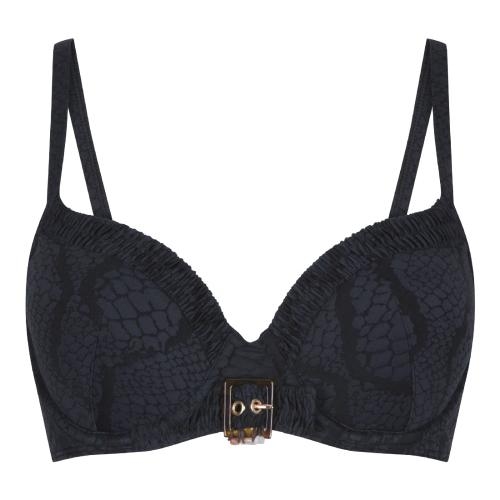 LingaDore Beach Black Snake black padded bikini bra LingaDore Beach Black Snake black padded bikini bra