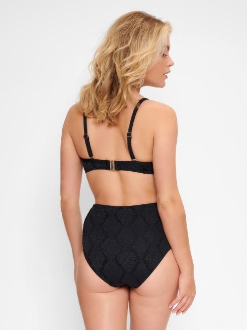 LingaDore Beach Black Snake black padded bikini bra LingaDore Beach Black Snake black padded bikini bra