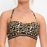 LingaDore Beach Black Panter animal print soft-cup bikini bra