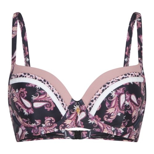 LingaDore Beach Paisley Love black/print padded bikini bra LingaDore Beach Paisley Love black/print padded bikini bra