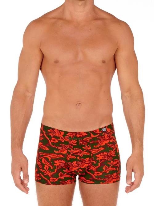 HOM Catalan green/print boxer short HOM Catalan green/print boxer short