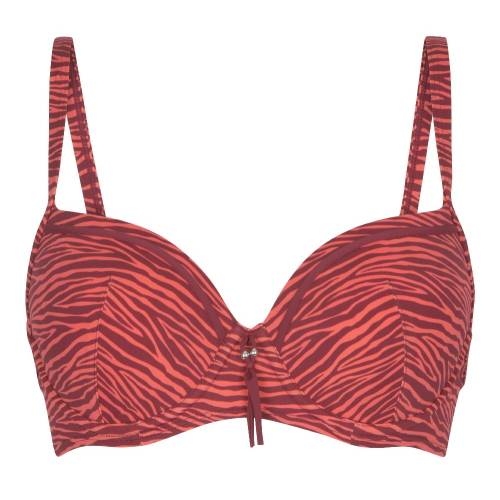 LingaDore Beach Bright Zebra animal print padded bikini bra LingaDore Beach Bright Zebra animal print padded bikini bra