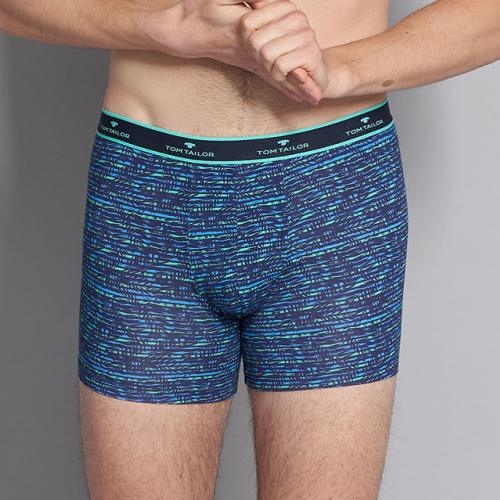 Tom Tailor Palm Leaves navy/print boxer short Tom Tailor Palm Leaves navy/print boxer short