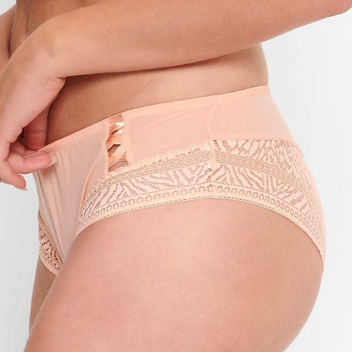LingaDore Peach Nectar peach pink high waist brief LingaDore Peach Nectar peach pink high waist brief