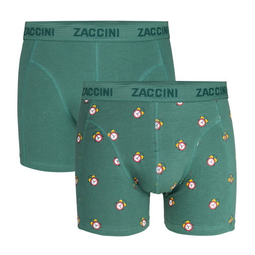 Zaccini Wekker green/print boxershort
