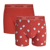 Zaccini Koffie sable red boxershort
