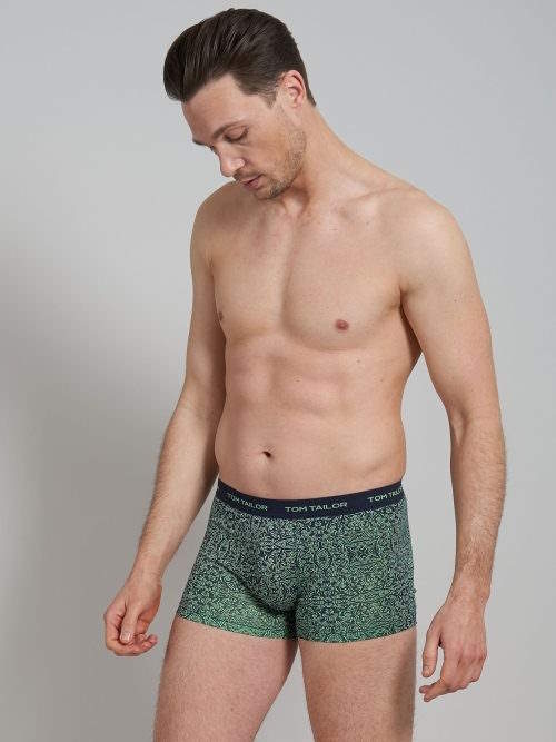 Tom Tailor Blue/Green All over  navy/print boxer short Tom Tailor Blue/Green All over  navy/print boxer short