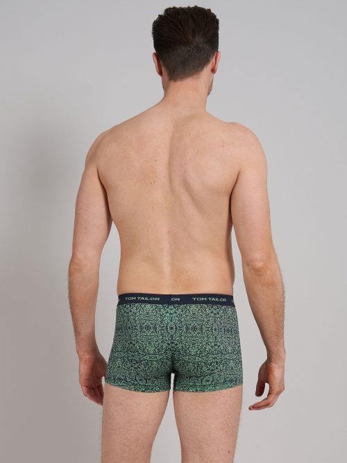 Tom Tailor Blue/Green All over  navy/print boxer short Tom Tailor Blue/Green All over  navy/print boxer short
