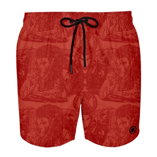 Muchachomalo Water React red/print swimshort Muchachomalo Water React red/print swimshort