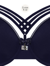 Marlies Dekkers Dame de Paris navy blue padded bra