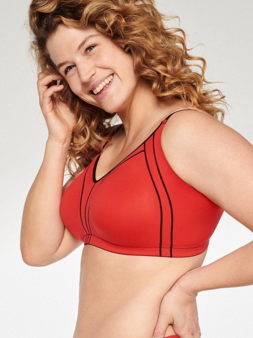 Naturana Minimizer red wireless bra Naturana Minimizer red wireless bra