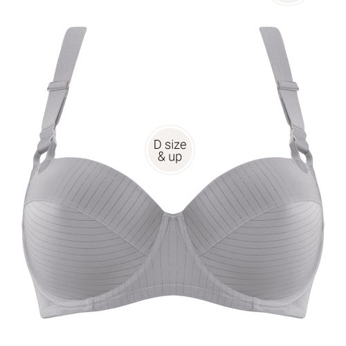 Marlies Dekkers Gloria grey/silver padded bra Marlies Dekkers Gloria grey/silver padded bra