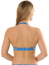 Sapph Comfort print/blue push up bra