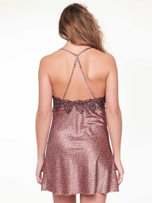 LingaDore Night Animal Cork brown/print slipdress LingaDore Night Animal Cork brown/print slipdress