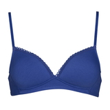 My Basic by After Eden Comfy blue/lime wireless bra