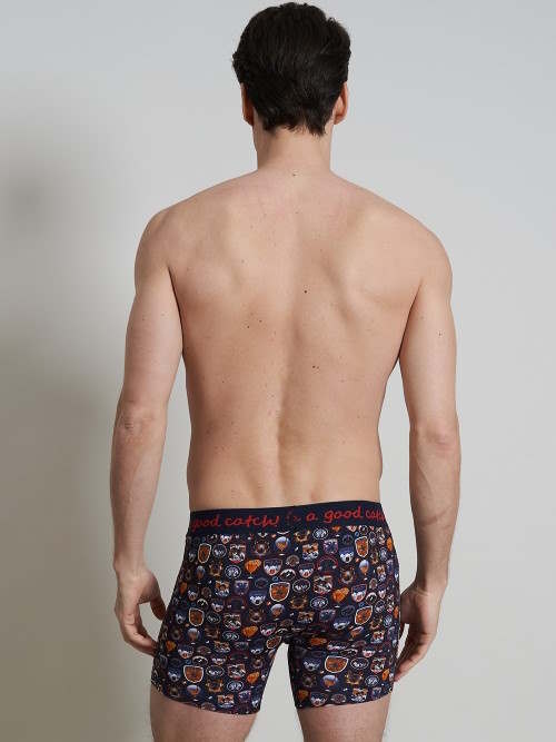 A Fish Named Fred Wintersport  navy/print boxer short A Fish Named Fred Wintersport  navy/print boxer short