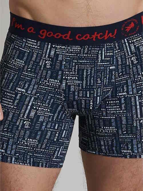 A Fish Named Fred Wintersport  navy/print boxer short A Fish Named Fred Wintersport  navy/print boxer short