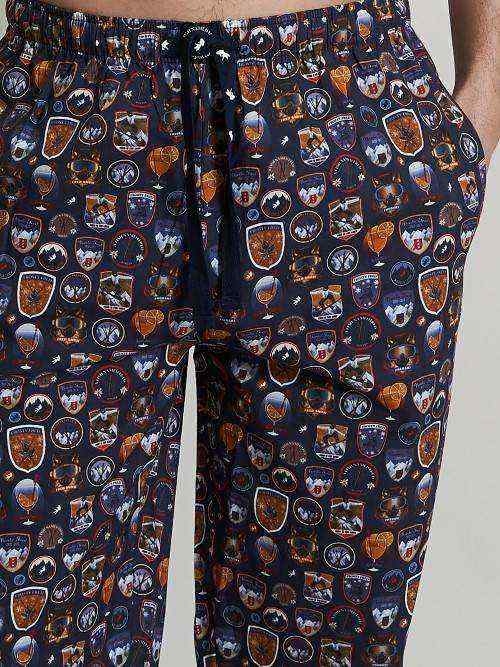 A Fish Named Fred Wintersport  navy/print pyjama pant A Fish Named Fred Wintersport  navy/print pyjama pant