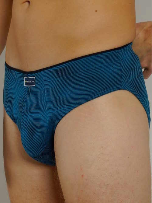 Tom Tailor Wave blue/black men brief Tom Tailor Wave blue/black men brief