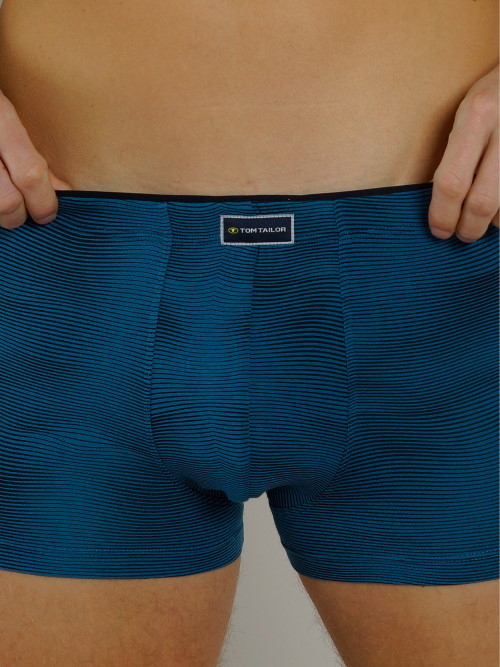 Tom Tailor Wave blue/black sport boxershort Tom Tailor Wave blue/black sport boxershort