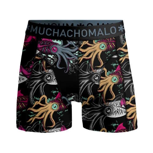 Muchachomalo Calamari black/print boxershort