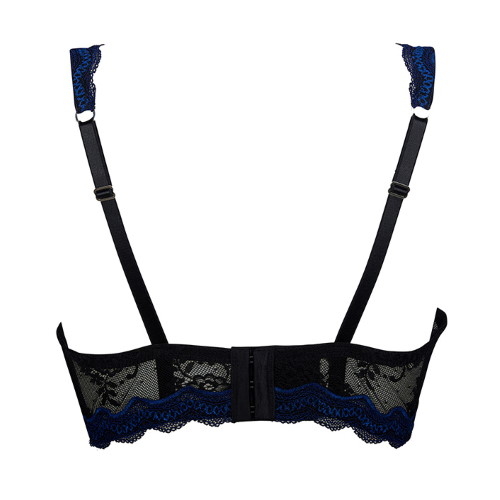 After Eden D-Cup & Up Noa black/blue padded bra After Eden D-Cup & Up Noa black/blue padded bra