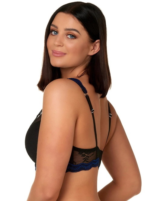 After Eden D-Cup & Up Noa black/blue padded bra After Eden D-Cup & Up Noa black/blue padded bra