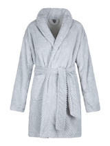 LingaDore Night Fluffy grey bathrobe