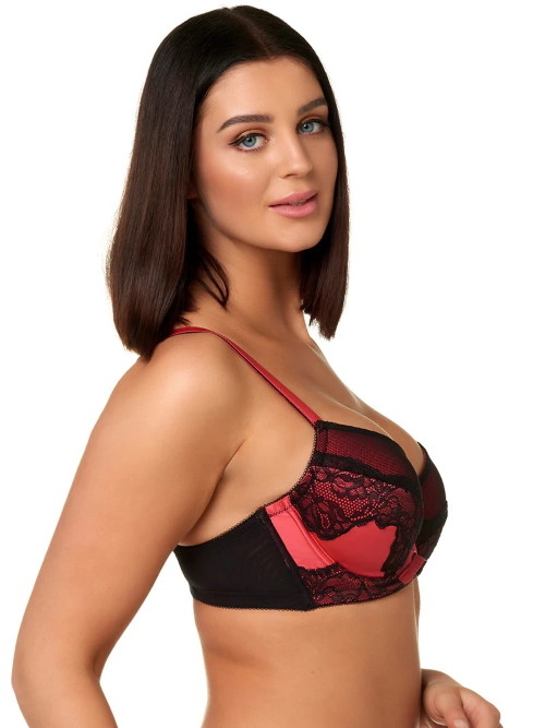 After Eden D-Cup & Up Nikita red/black padded bra After Eden D-Cup & Up Nikita red/black padded bra
