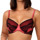 After Eden D-Cup & Up Nikita red/black padded bra