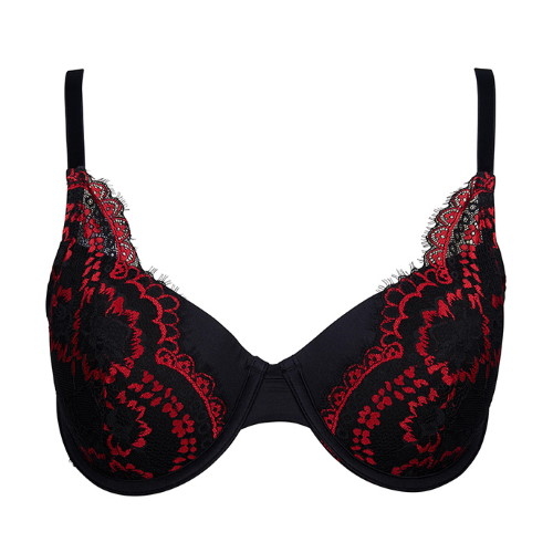 After Eden D-Cup & Up Naomi black/red padded bra After Eden D-Cup & Up Naomi black/red padded bra