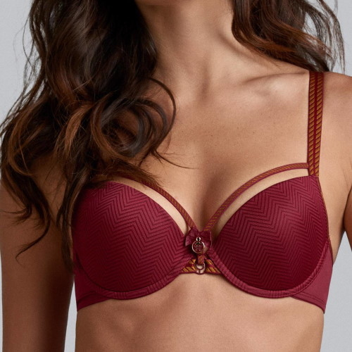 Marlies Dekkers Space Odyssey dark red push up bra Marlies Dekkers Space Odyssey dark red push up bra
