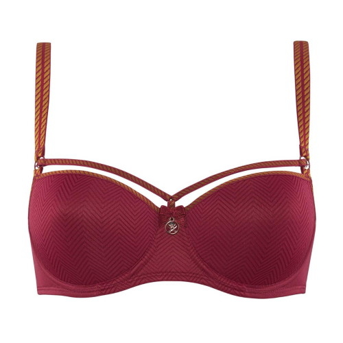 Marlies Dekkers Space Odyssey dark red padded bra Marlies Dekkers Space Odyssey dark red padded bra