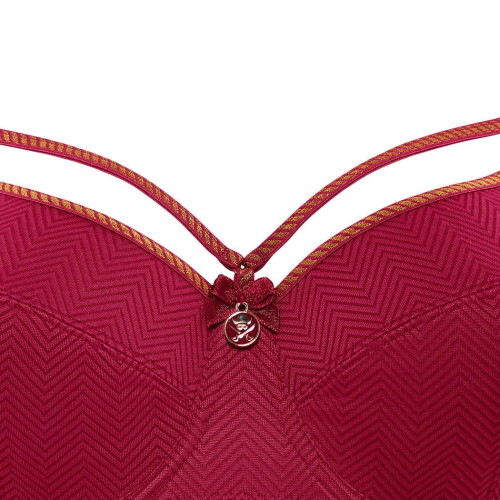 Marlies Dekkers Space Odyssey dark red non-padded bra Marlies Dekkers Space Odyssey dark red non-padded bra