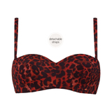 Marlies Dekkers Swimwear Panthera red/black padded bikini bra