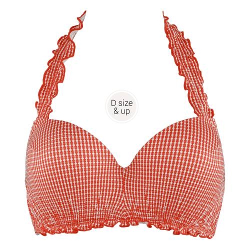 Marlies Dekkers Swimwear Côte d'azur red/white padded bikini bra