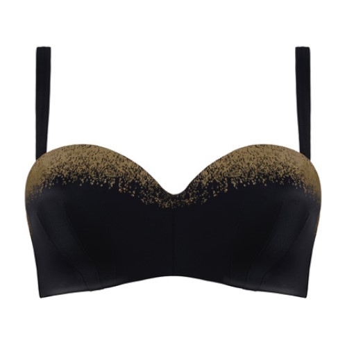 Marlies Dekkers Swimwear Isthar black/gold padded bikini bra Marlies Dekkers Swimwear Isthar black/gold padded bikini bra