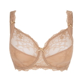 LingaDore Daily Full Coverage Lace camel soft-cup bra