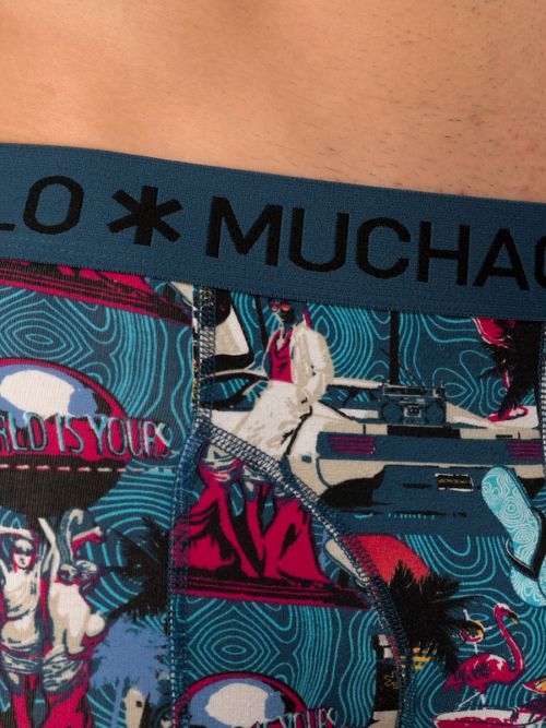 Muchachomalo Miami Vatos blue/print boxer short Muchachomalo Miami Vatos blue/print boxer short