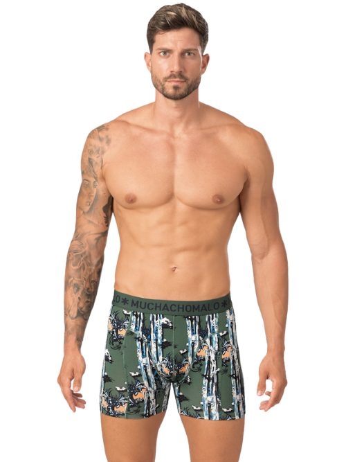 Muchachomalo Chasing Waterfalls green/print boxer short Muchachomalo Chasing Waterfalls green/print boxer short