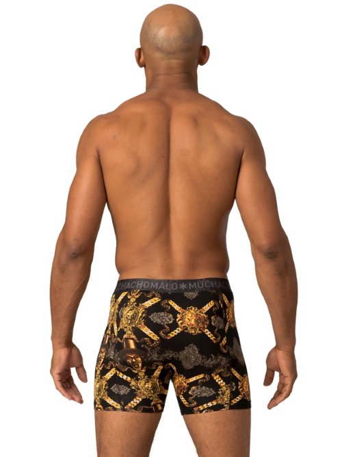 Muchachomalo Cuban black/print boxer short Muchachomalo Cuban black/print boxer short