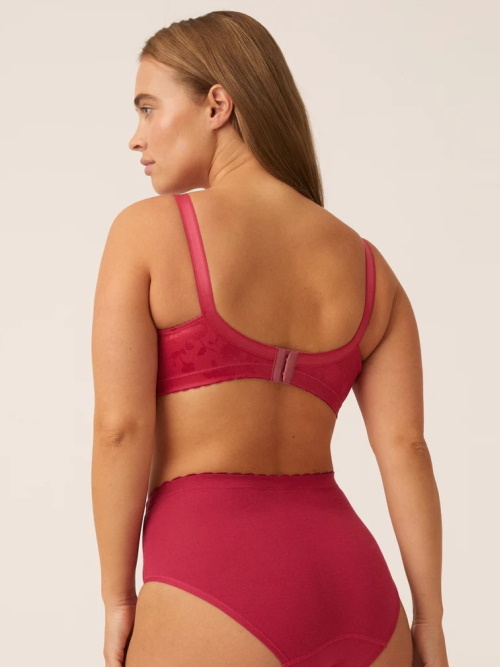 Naturana Minimizer poppy red wireless bra Naturana Minimizer poppy red wireless bra