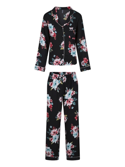 LingaDore Night Blossom black/print pajama LingaDore Night Blossom black/print pajama
