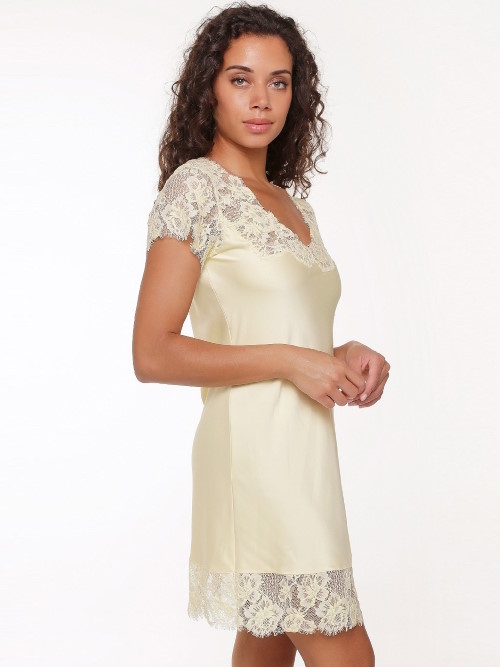 LingaDore Night Daily Satin french vanilla nightdress LingaDore Night Daily Satin french vanilla nightdress